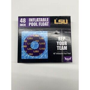 NEW NCAA LSU Tigers 48" Inflatable Pool Float PVC Water Float